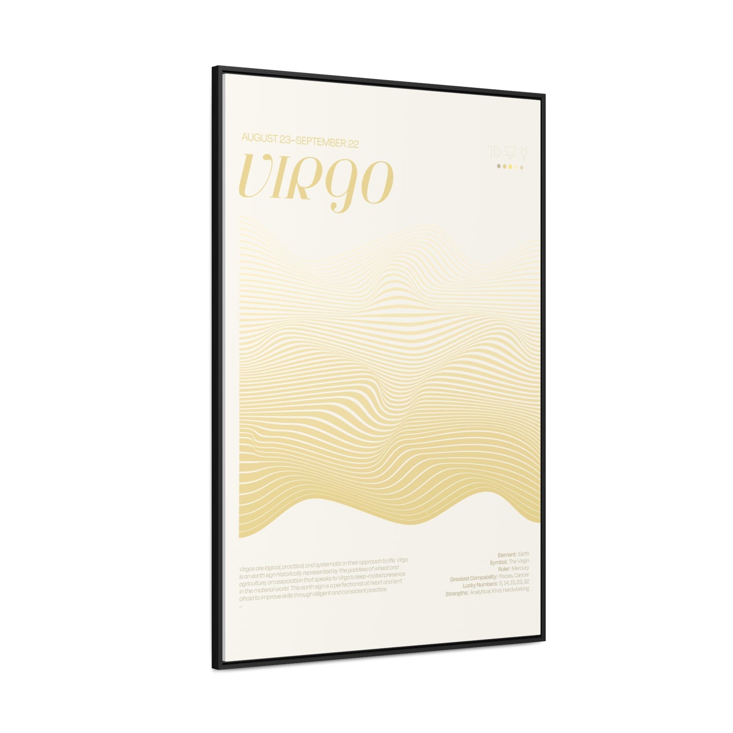 VIRGO  //  Framed Canvas Print