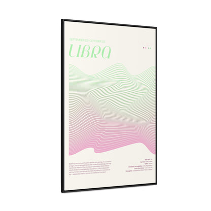 LIBRA  //  Framed Canvas Print