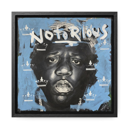 Notorious B.I.G.: 'Notorious'  //  Framed Canvas Print