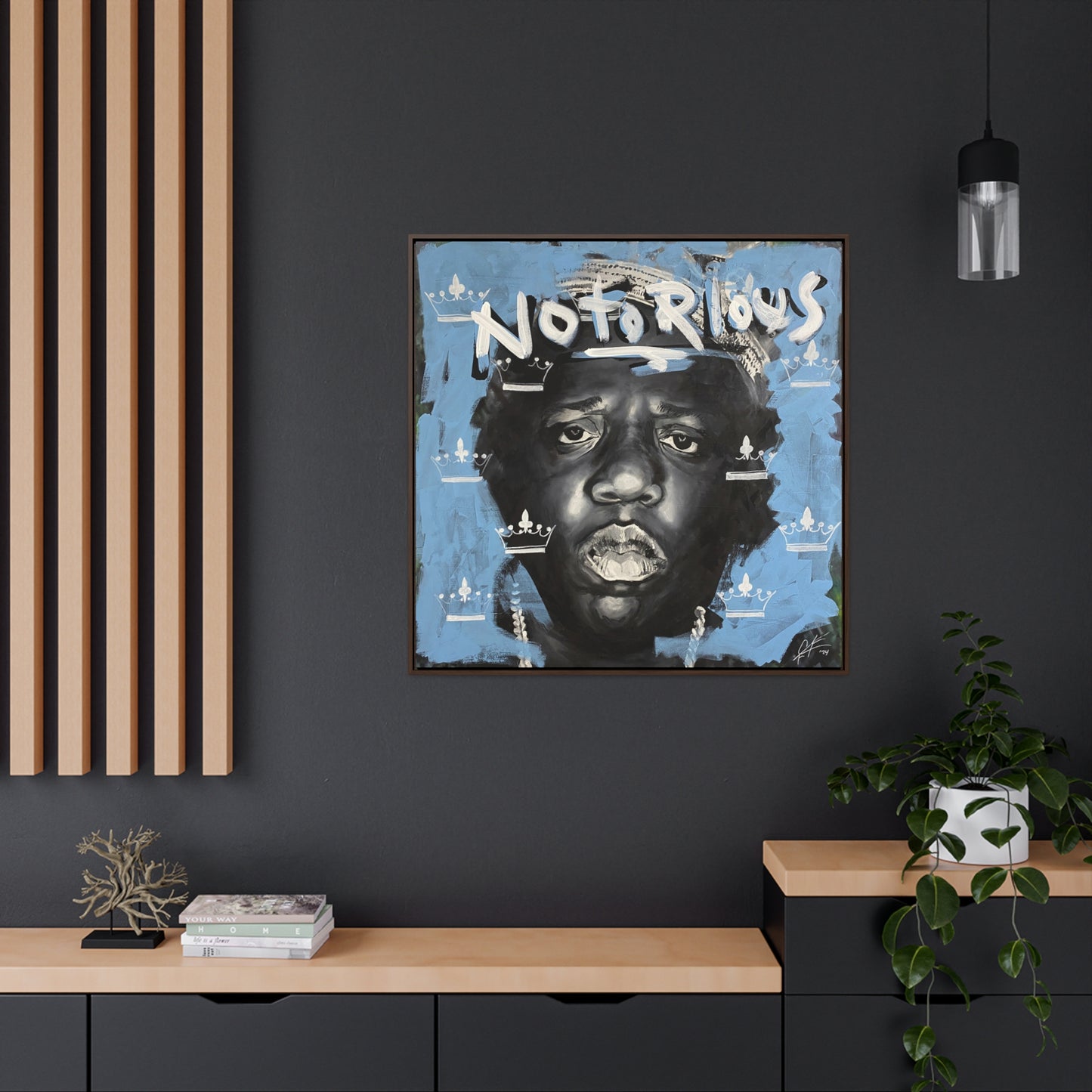 Notorious B.I.G.: 'Notorious'  //  Framed Canvas Print