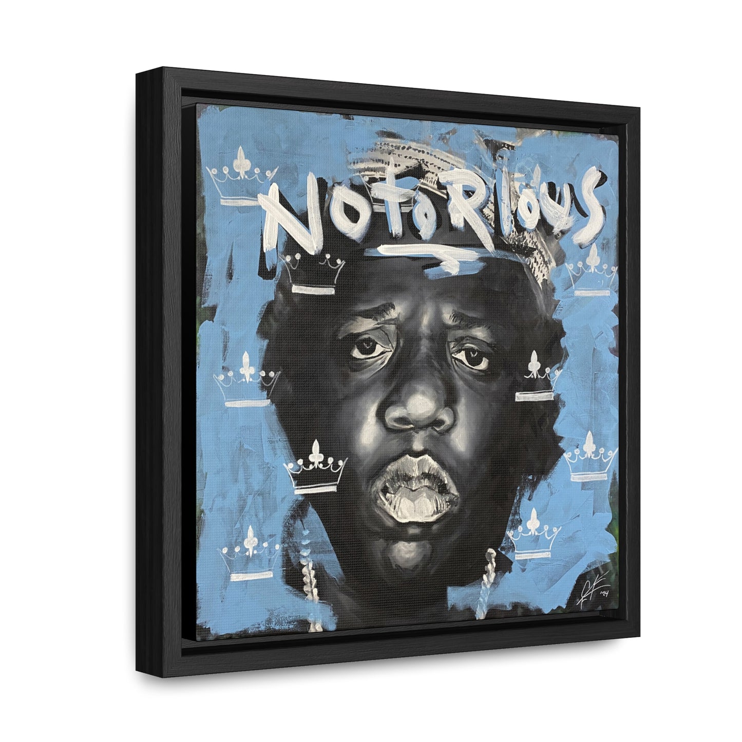 Notorious B.I.G.: 'Notorious'  //  Framed Canvas Print