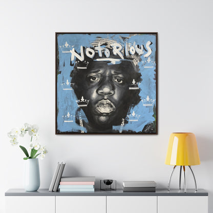 Notorious B.I.G.: 'Notorious'  //  Framed Canvas Print