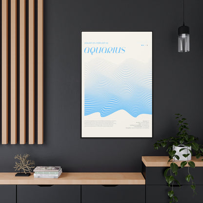 AQUARIUS  //  Framed Canvas Print