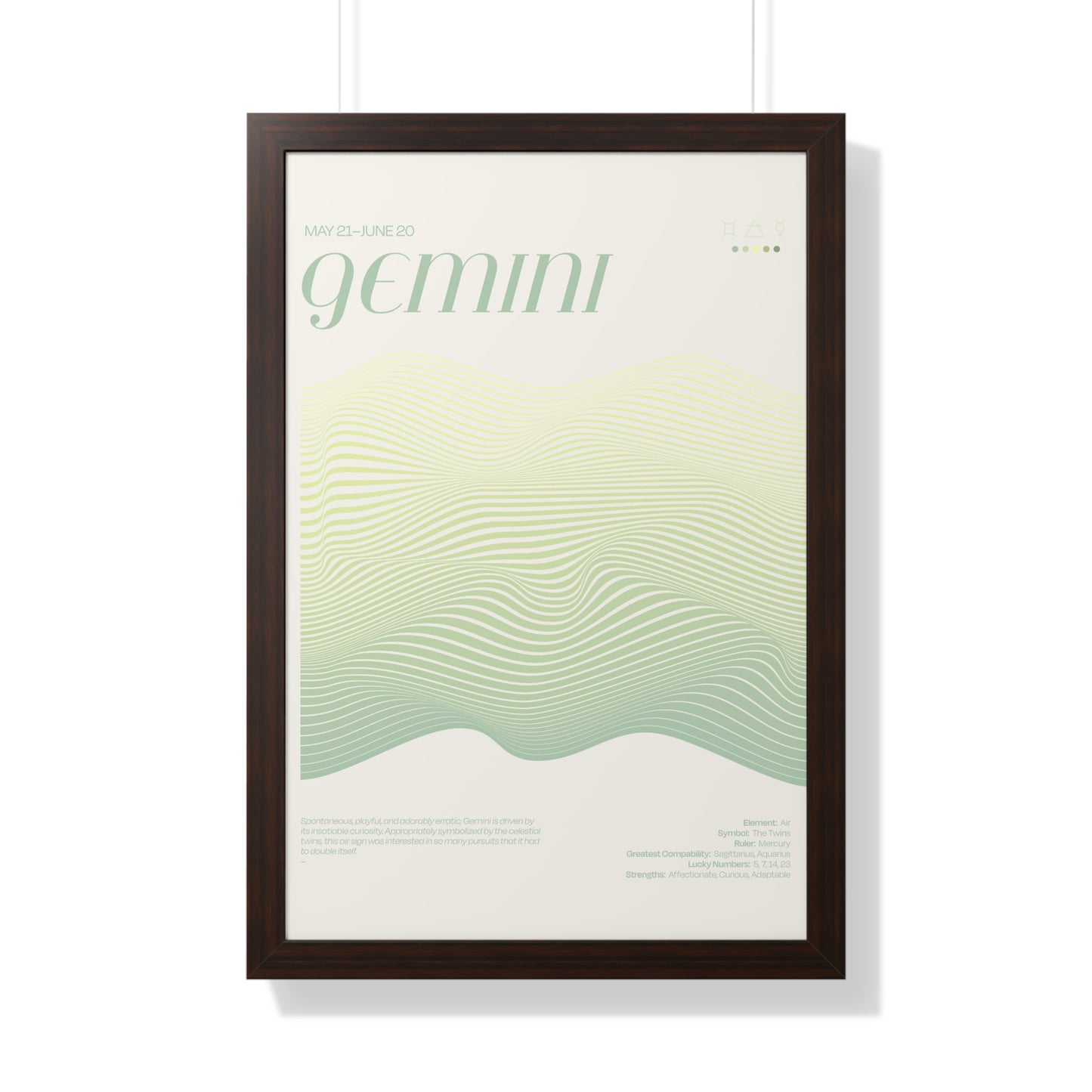 GEMINI  //  Framed Print