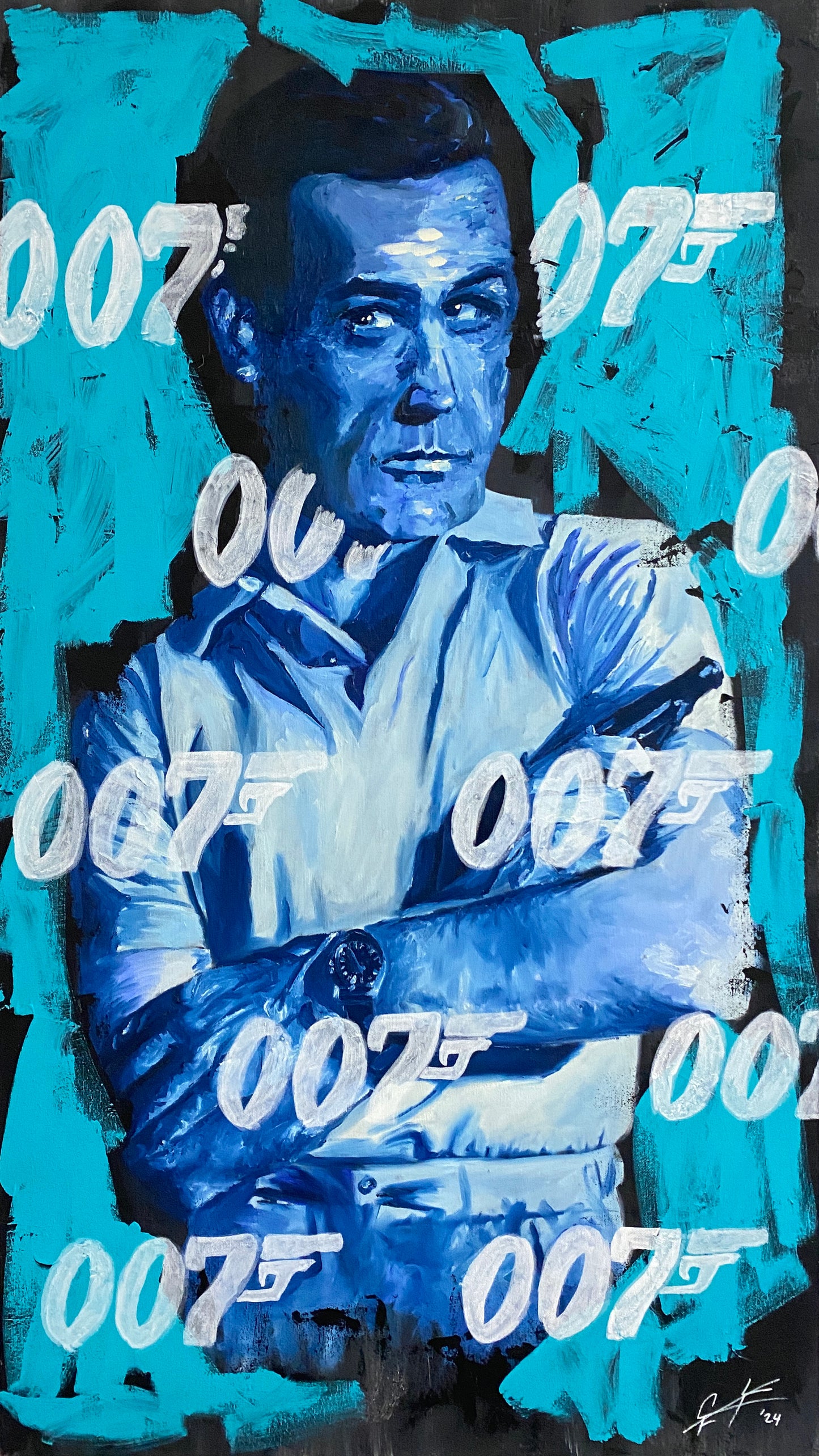 Sean Connery: '007 Connery'  //  Original Painting