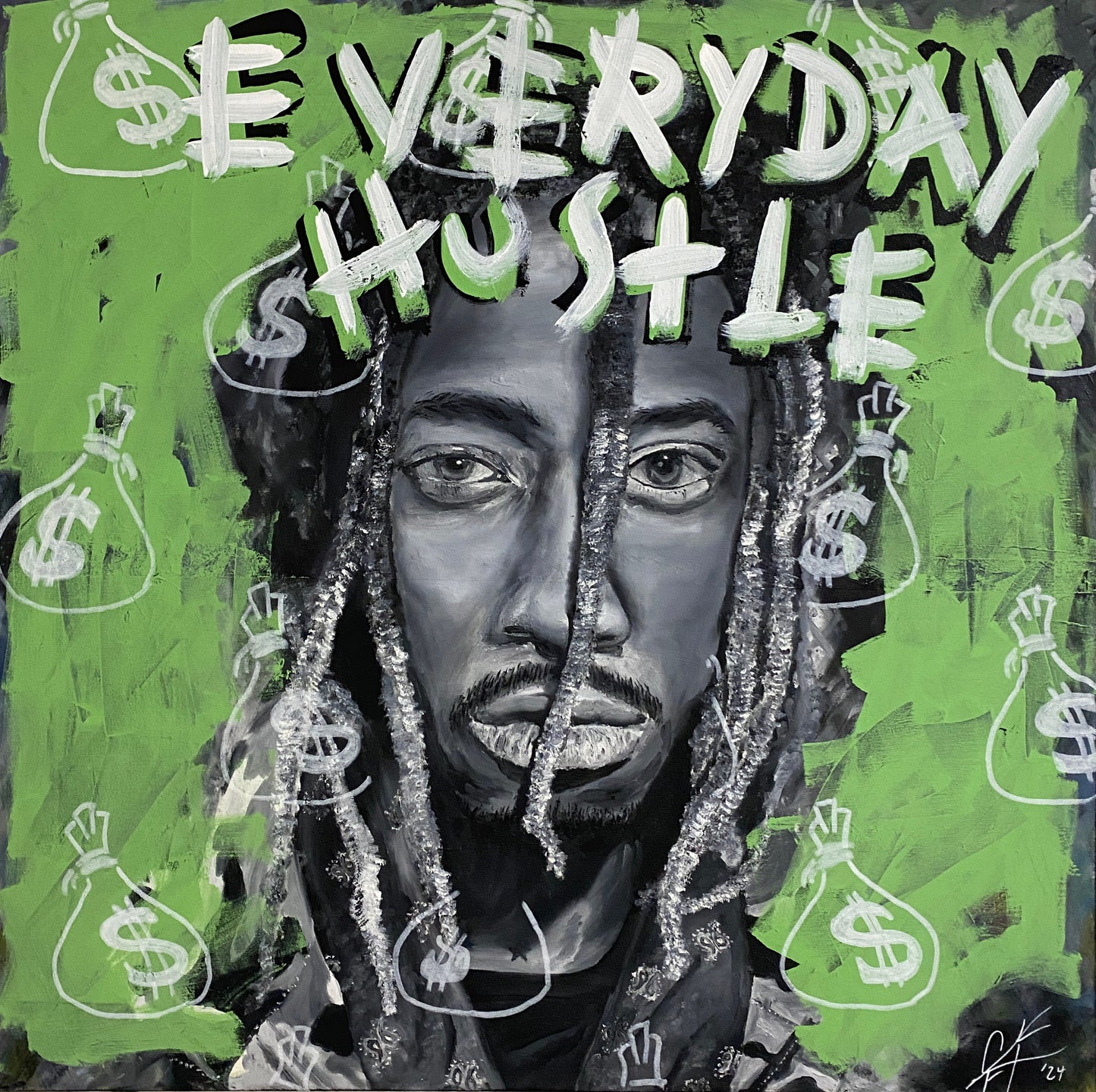 Future: 'Everyday Hustle'  //  Original Painting