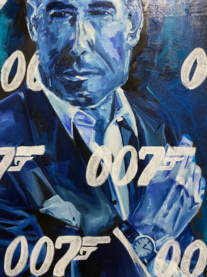 Pierce Brosnan: '007 Brosnan'  //  Original Painting