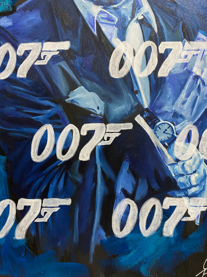 Pierce Brosnan: '007 Brosnan'  //  Original Painting